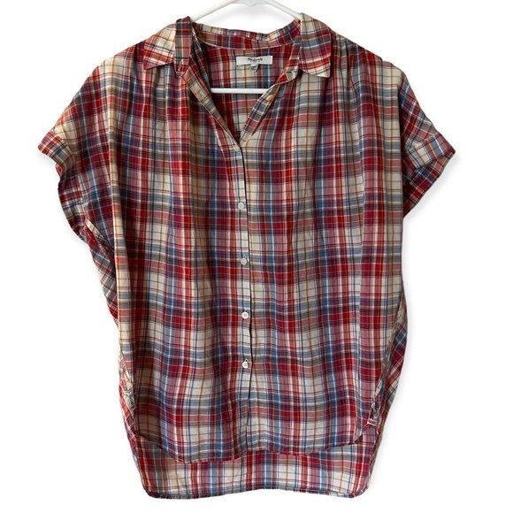 Madewell Plaid Blouse - Picture 3 of 6